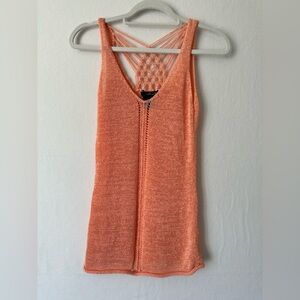 Willi Smith Peach Knit Tank Top – Women’s Size Small